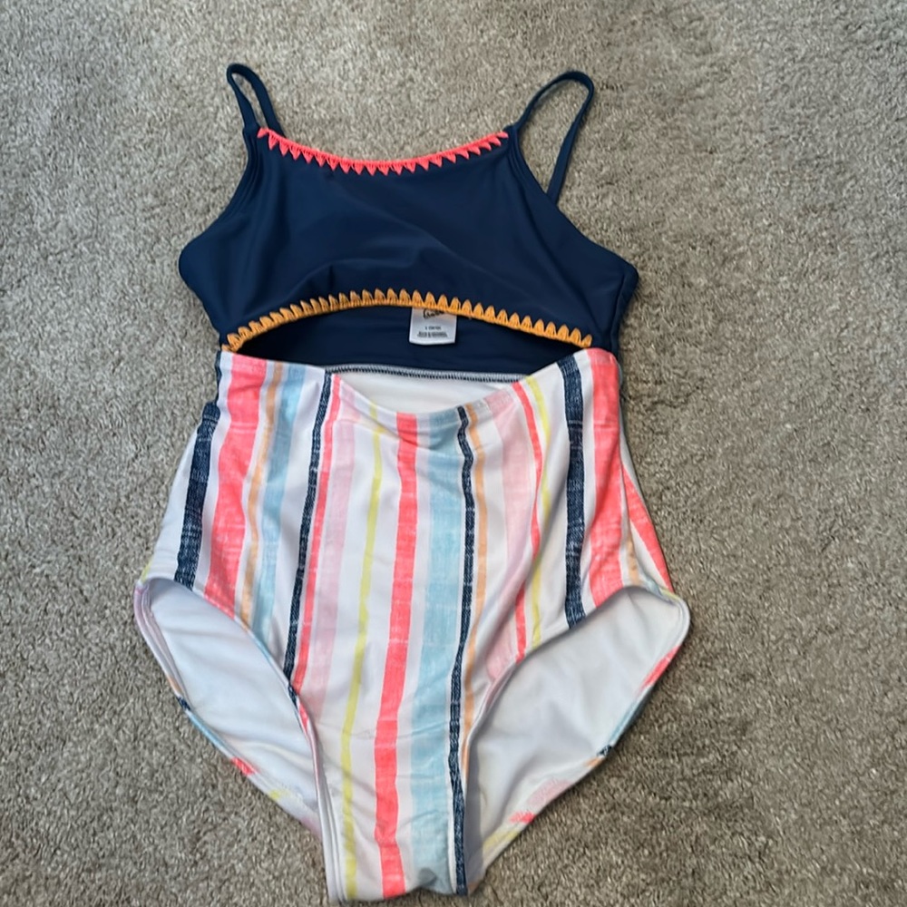 Girls Size 10-12 One Piece Swimsuit